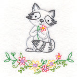 Floral Woodland Friends - Raccoon (Vintage)