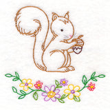 Floral Woodland Friends - Squirrel (Vintage)