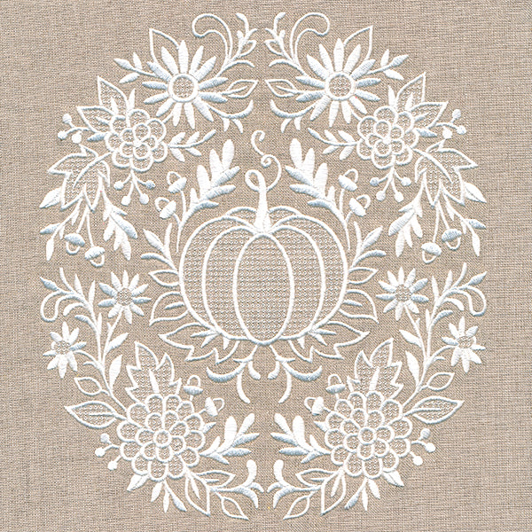 Exquisite Autumn Feature (Whitework)