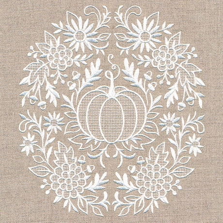 Exquisite Autumn Feature (Whitework)