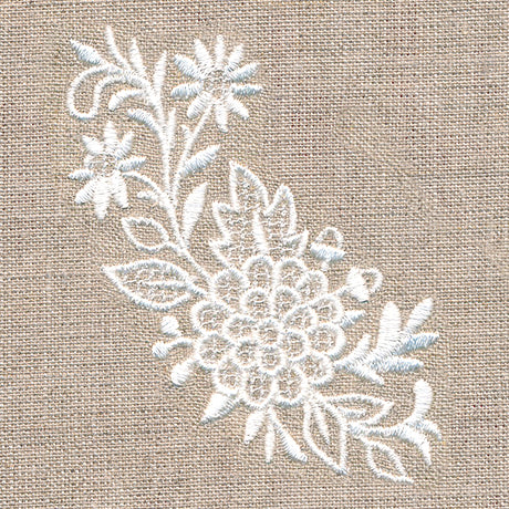 Exquisite Autumn Curve (Whitework)