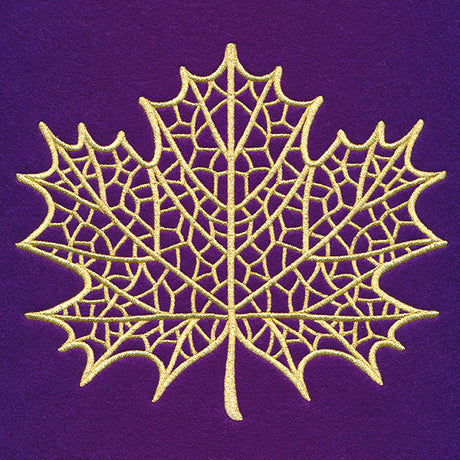 Dazzling Maple Leaf (Goldwork)