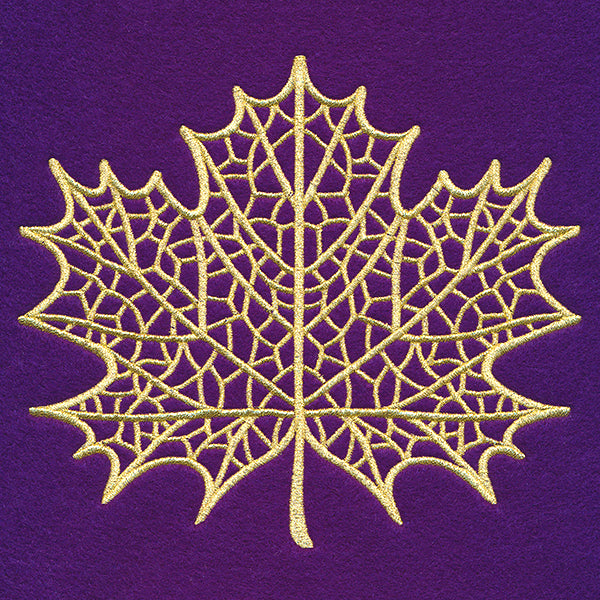 Dazzling Maple Leaf (Goldwork)