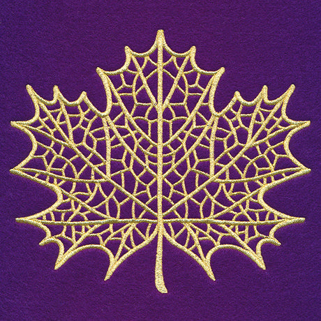 Dazzling Maple Leaf (Goldwork)