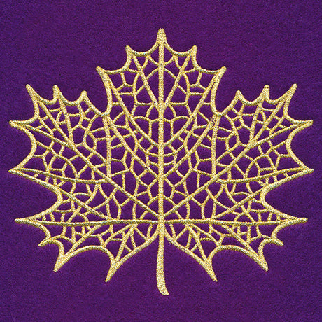 Dazzling Maple Leaf (Goldwork)