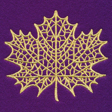 Dazzling Maple Leaf (Goldwork)