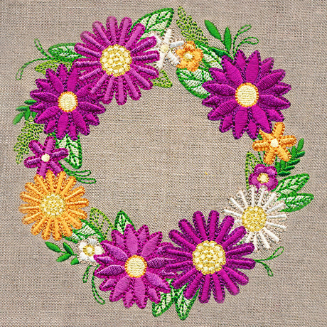 Autumn Blossoms Wreath