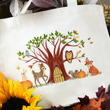 Woodland Harvest Gathering Border