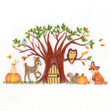 Woodland Harvest Gathering Border