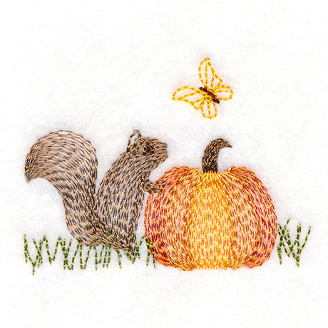 Butterfly-Chasing Squirrel