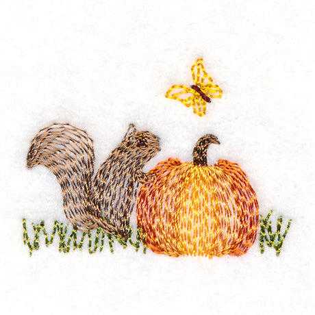 Butterfly-Chasing Squirrel