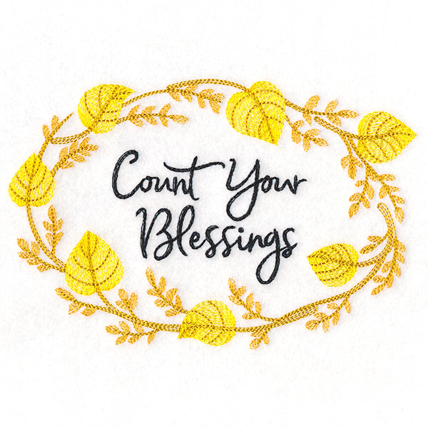 Flourishing Harvest Wreath - Count Your Blessings