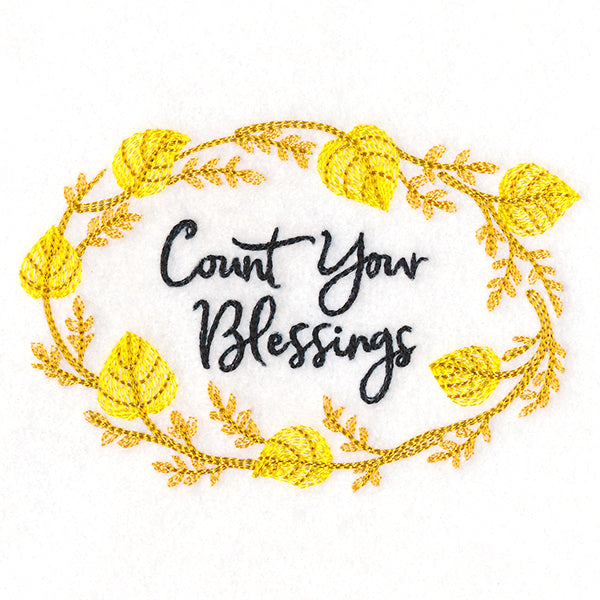 Flourishing Harvest Wreath - Count Your Blessings