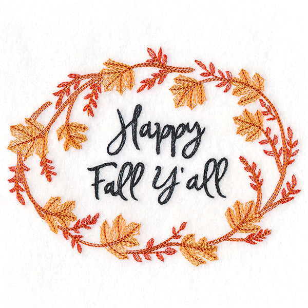 Flourishing Harvest Wreath - Happy Fall Y'all