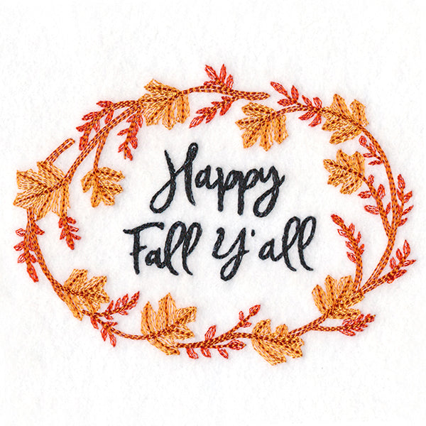 Flourishing Harvest Wreath - Happy Fall Y'all