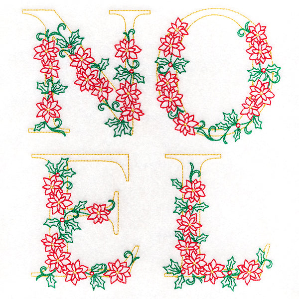 Noel in Poinsettias (Vintage)