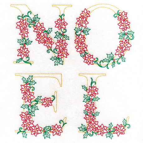 Noel in Poinsettias (Vintage)