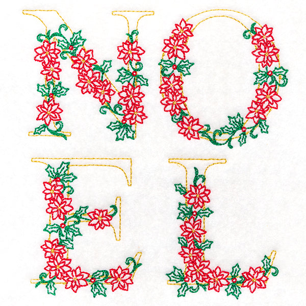 Noel in Poinsettias (Vintage)