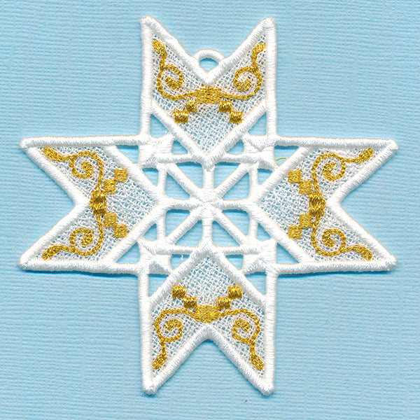 Sparkling Christmas Ornament (Lace)