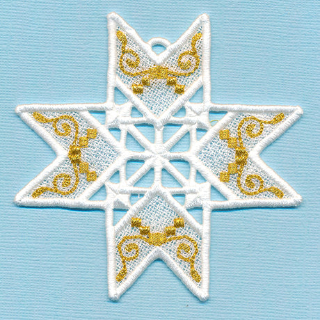 Sparkling Christmas Ornament (Lace)