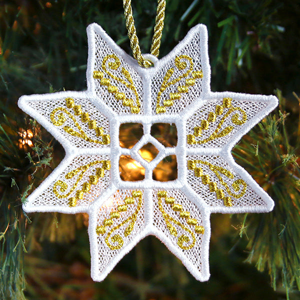 Glistening Christmas Ornament (Lace)