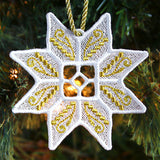 Glistening Christmas Ornament (Lace)