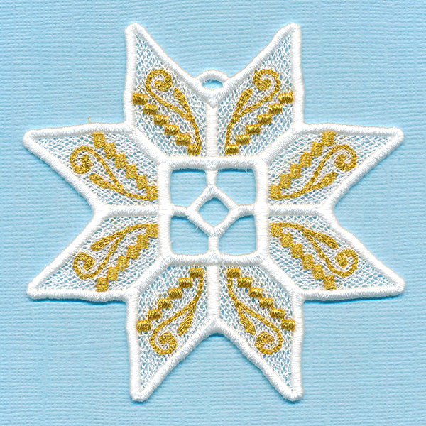 Glistening Christmas Ornament (Lace)