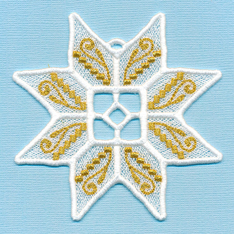 Glistening Christmas Ornament (Lace)