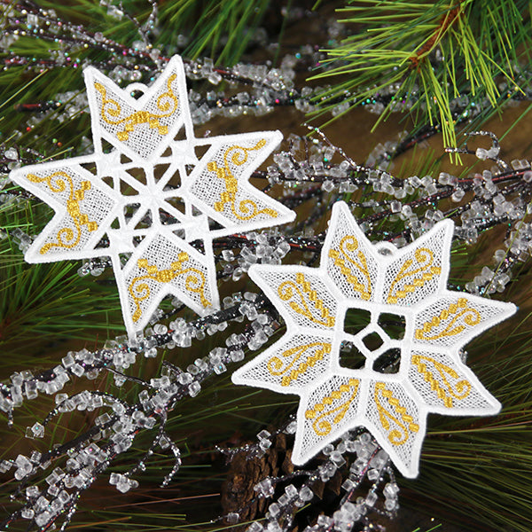 Glistening Christmas Ornament (Lace)