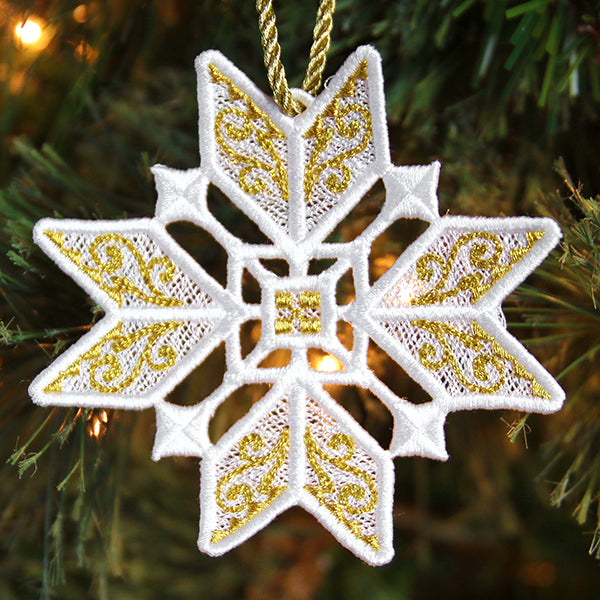 Shimmering Christmas Ornament (Lace)