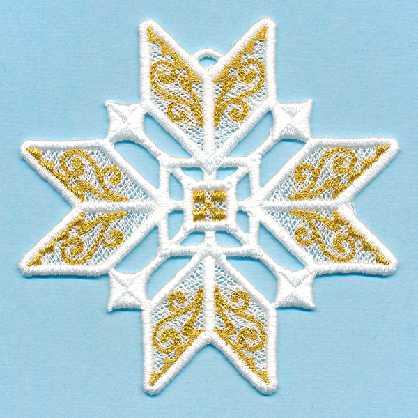 Shimmering Christmas Ornament (Lace)