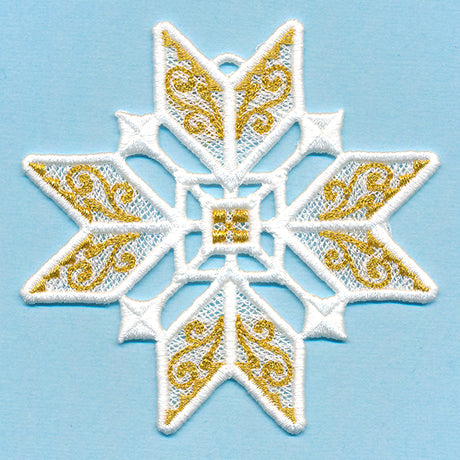 Shimmering Christmas Ornament (Lace)