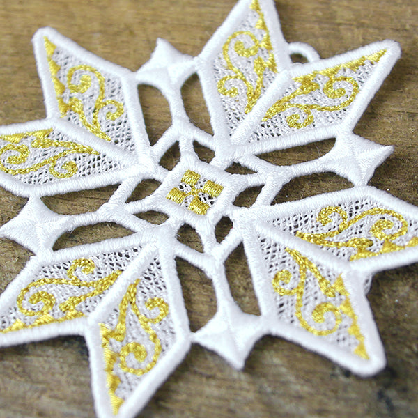 Shimmering Christmas Ornament (Lace)