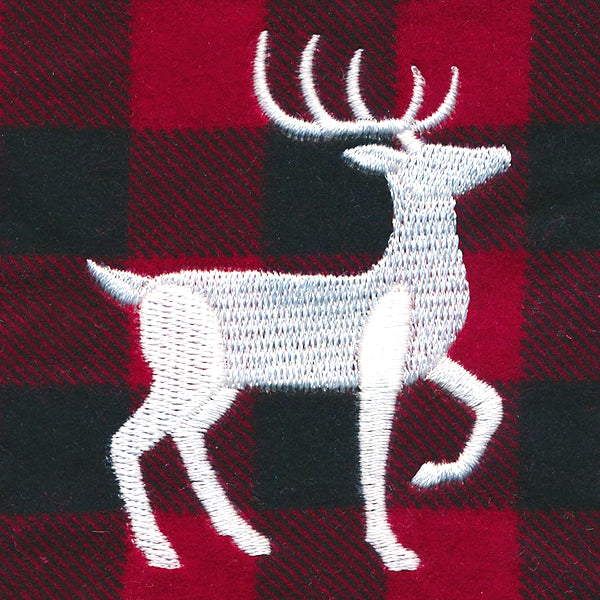 Rustic Christmas Jar Cover - Deer