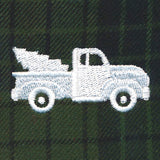 Rustic Christmas Jar Cover - Retro Truck