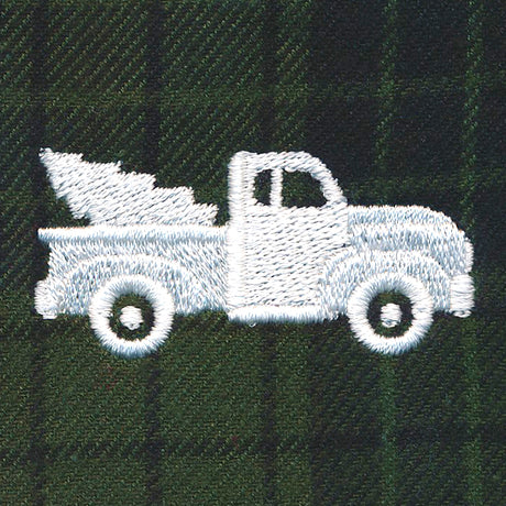 Rustic Christmas Jar Cover - Retro Truck