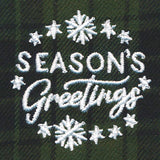 Rustic Christmas Jar Cover - Season's Greetings