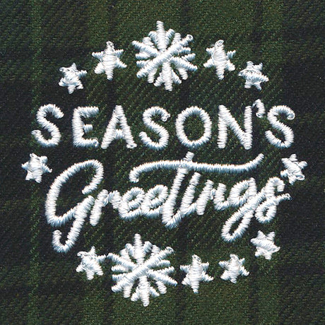 Rustic Christmas Jar Cover - Season's Greetings