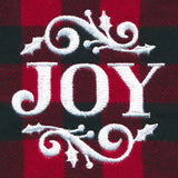 Rustic Christmas Jar Cover - Joy
