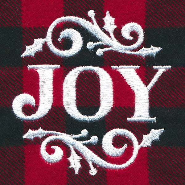 Rustic Christmas Jar Cover - Joy