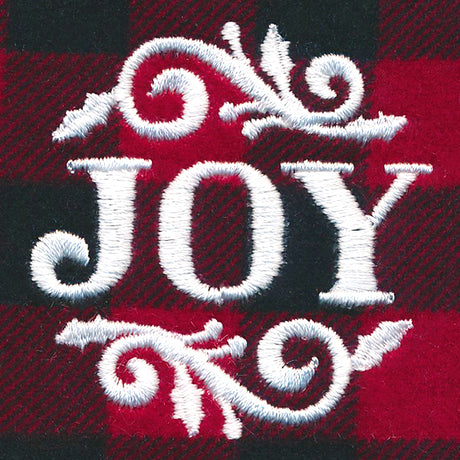 Rustic Christmas Jar Cover - Joy