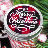 Rustic Christmas Jar Cover - Merry Christmas