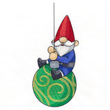 Swinging Christmas Garden Gnome