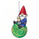 Swinging Christmas Garden Gnome