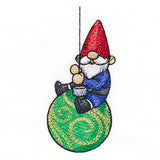 Swinging Christmas Garden Gnome