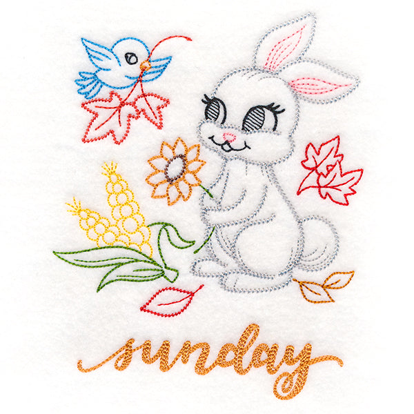 Autumn Bunny on Sunday (Vintage)