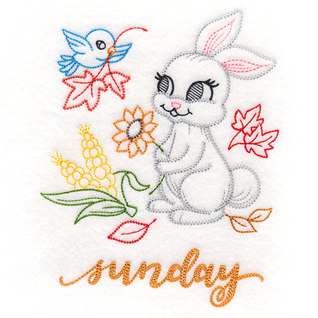 Autumn Bunny on Sunday (Vintage)