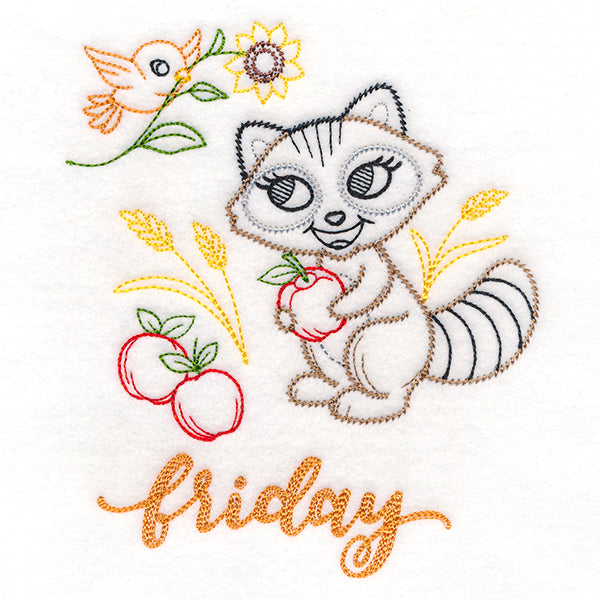 Autumn Raccoon on Friday (Vintage)