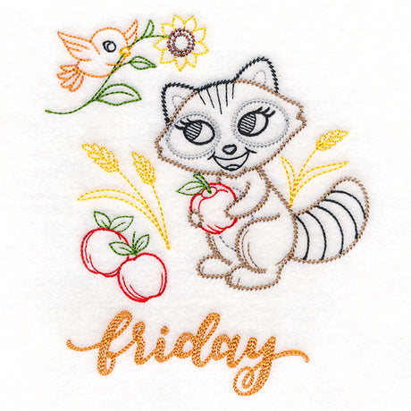 Autumn Raccoon on Friday (Vintage)