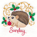 Christmas Hedgehog on Sunday